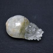 スーパーファントム水晶 龍亀 置物[T801-547]