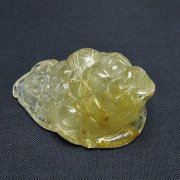 ゴールドタイチンルチル金蟾置物[T801-649]
