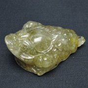 ゴールドタイチンルチル金蟾置物[T801-705]