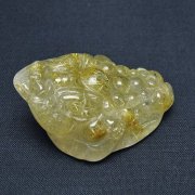 ゴールドタイチンルチル金蟾置物[T801-713]