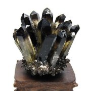 黒水晶 ブラッククォーツ クラスター [t802-5941]
