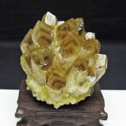 黄水晶 イエロークォーツ クラスター  [t802-6393]