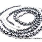 高純度激安 テラヘルツネックレス 128面カット ミックスビーズタイプ12mm～6mm 《rv》    [T822-7]