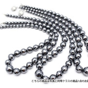 高純度激安 テラヘルツネックレス 128面カット ミックスビーズタイプ12mm～6mm 《rv》    [T822-9]