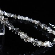 スティブナイト（輝安鉱）入り | ハーキマーダイヤモンド水晶ブレスレット[T99-5831]