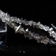 スティブナイト（輝安鉱）入り | ハーキマーダイヤモンド水晶ブレスレット[T99-5901]