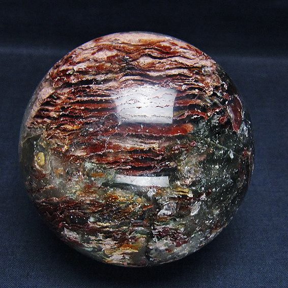 ガーデン水晶ファントム丸玉 83mm [T100-4648]