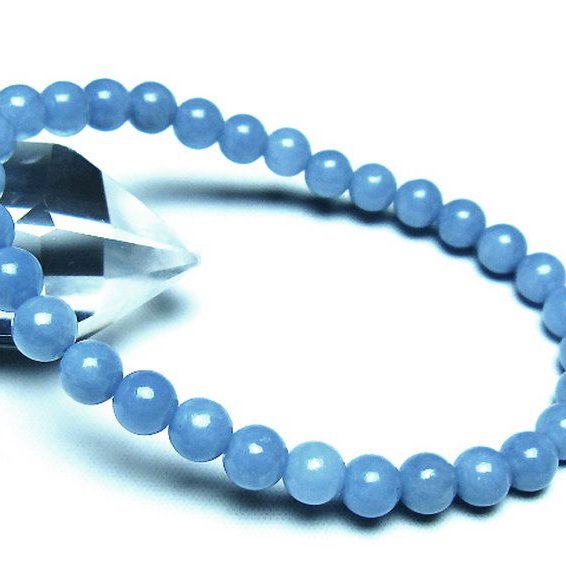 エンジェライト 天使の石 ブレスレット 6mm [t104-3989]