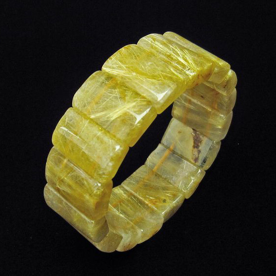 ゴールドタイチンルチルバングル[T107-3661]