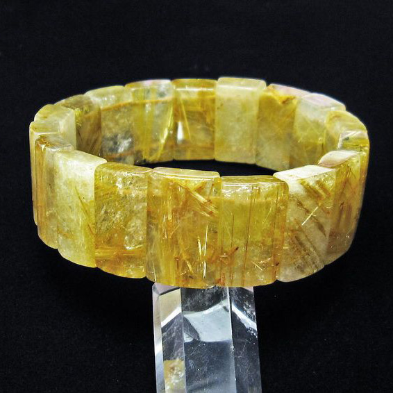 ゴールドタイチンルチルバングル[T107-3750]