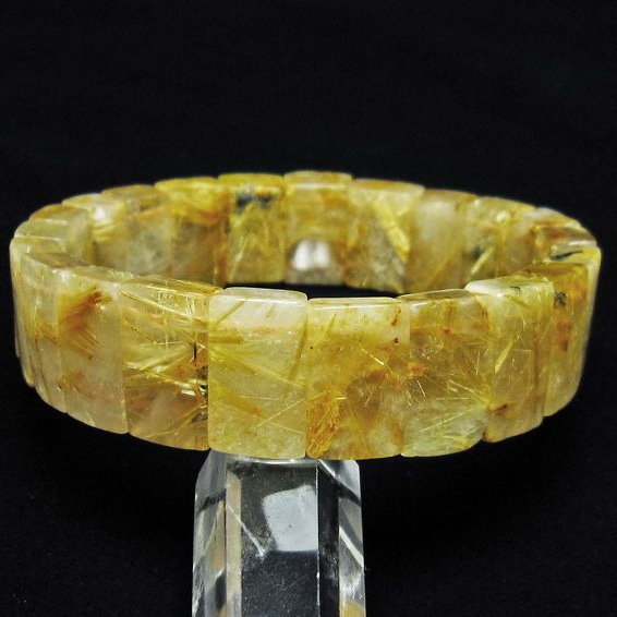 ゴールドタイチンルチルバングル[T107-4106]