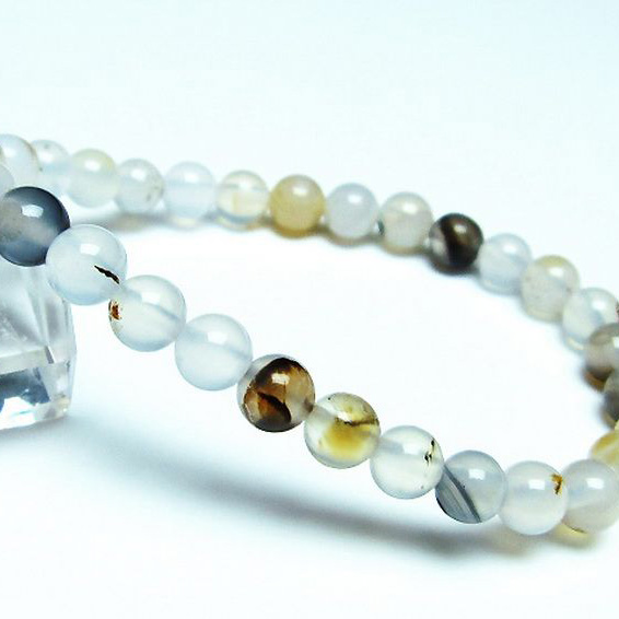 パワーストーン  デンドリック アゲート ブレスレット 6mm [T108-5962]