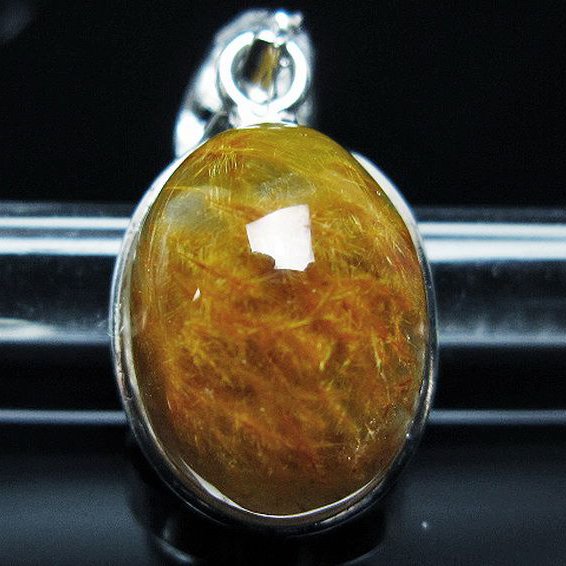 タイチンフラワー水晶ペンダント[T111-5942]