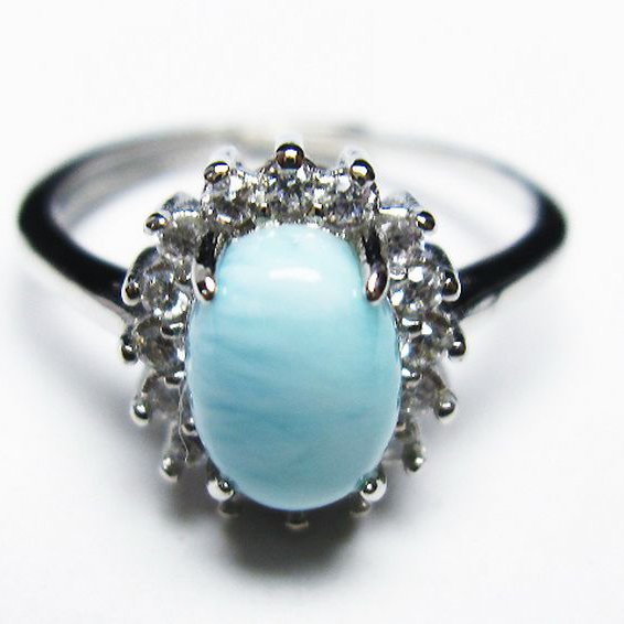 ラリマー指輪(15号)[T113-12156]