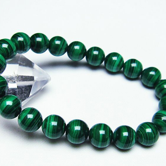 マラカイトブレスレット10mm[T115-3564]