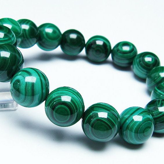 マラカイト天眼 ブレスレット14mm[T115-3914]