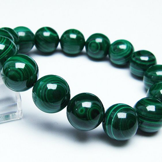 マラカイト天眼 ブレスレット14mm[T115-3922]