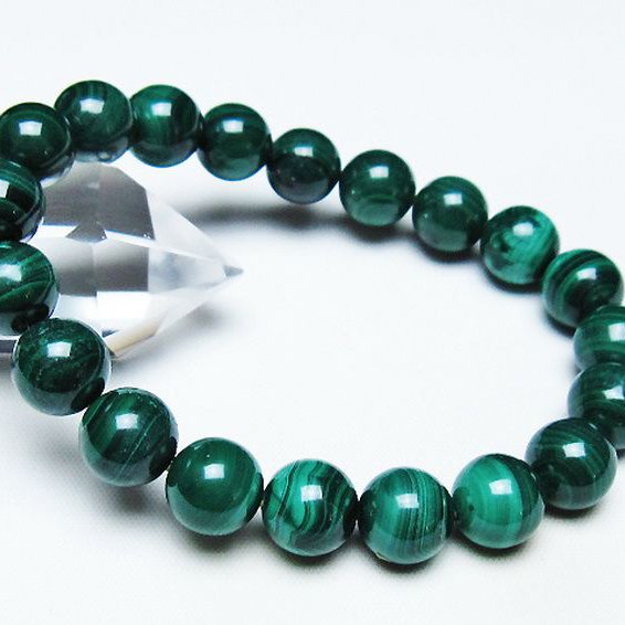 マラカイトブレスレット 10mm [T115-4414]