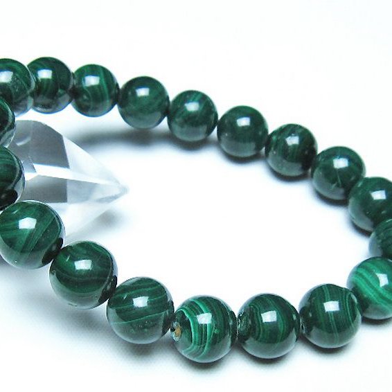 マラカイトブレスレット 10mm [t115-4581]