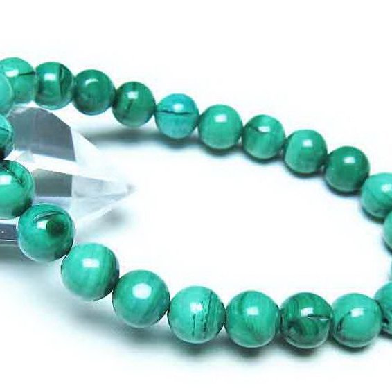 マラカイトブレスレット 8mm [t115-4645]