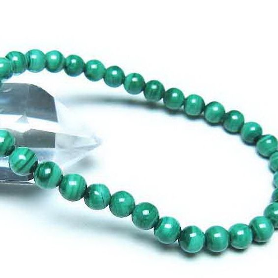 マラカイトブレスレット 6mm [t115-4649]