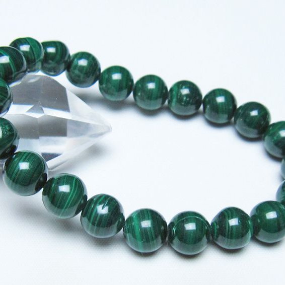 マラカイトブレスレット 10mm [t115-4712]