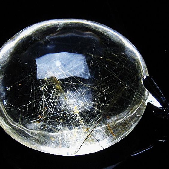 プラチナ入水晶ペンダント[T12-1855]