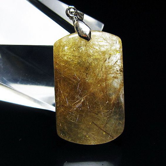 プラチナ入水晶ペンダント[T12-1916]