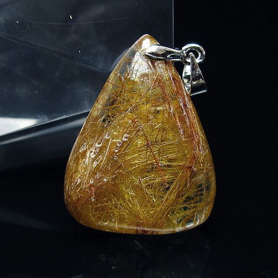 プラチナ入水晶ペンダント[T12-1986]