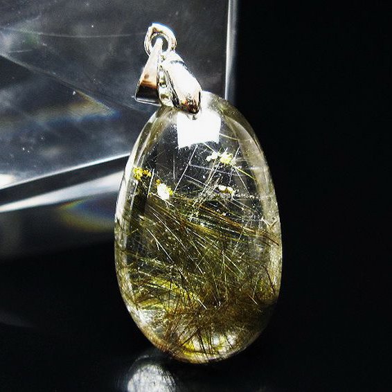 プラチナ入水晶ペンダント[T12-2026]