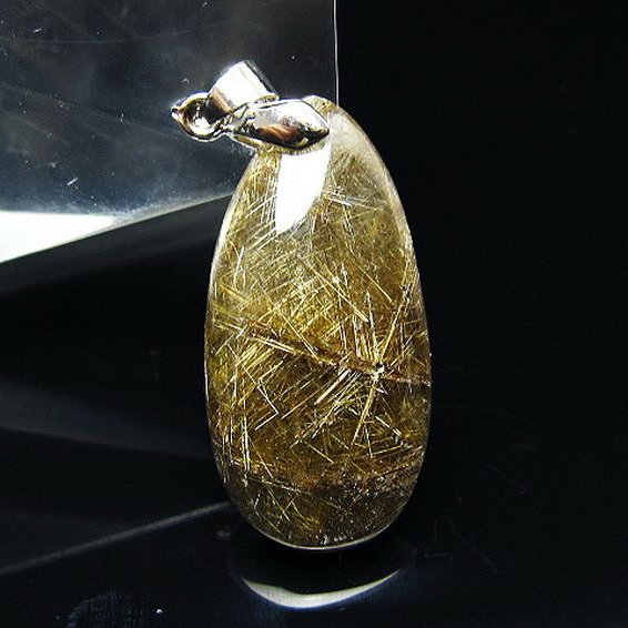 プラチナ入水晶ペンダント[T12-2080]