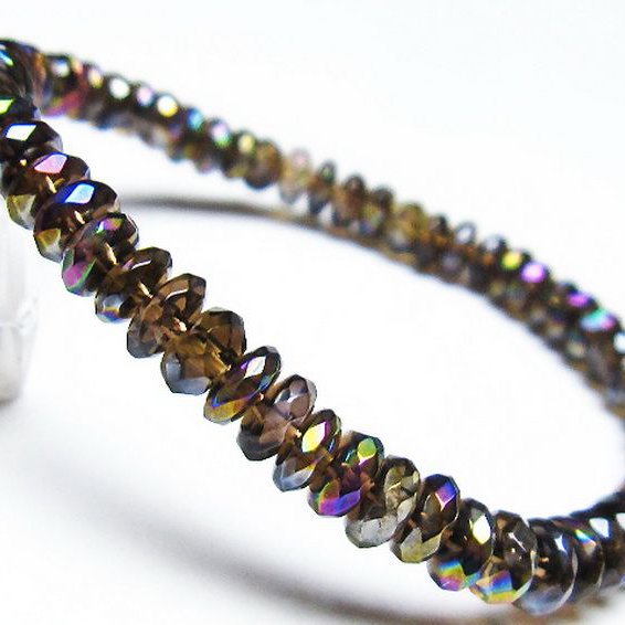 レインボーオーラ ブレスレット 6mm [T125-6346]