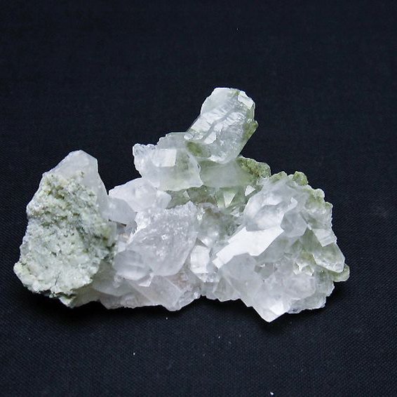 グリーンファントムクォーツ　クラスター アメリカ産[T126-7852]
