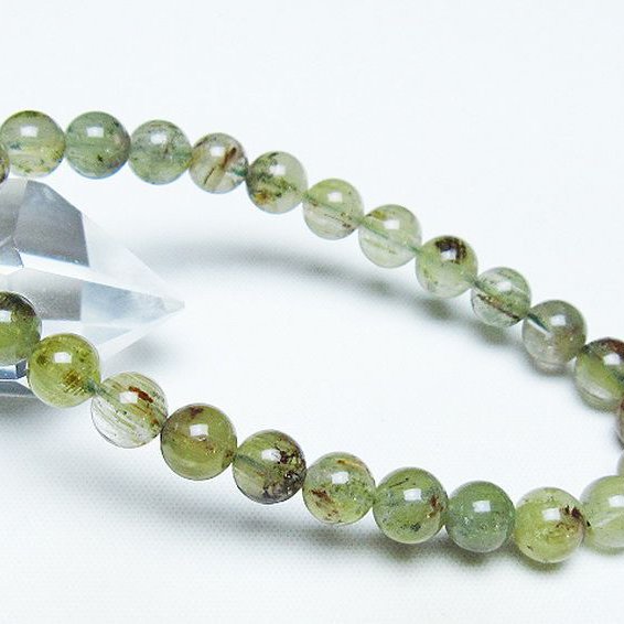 グリーンファントムブレスレット 7mm [T13-10116]