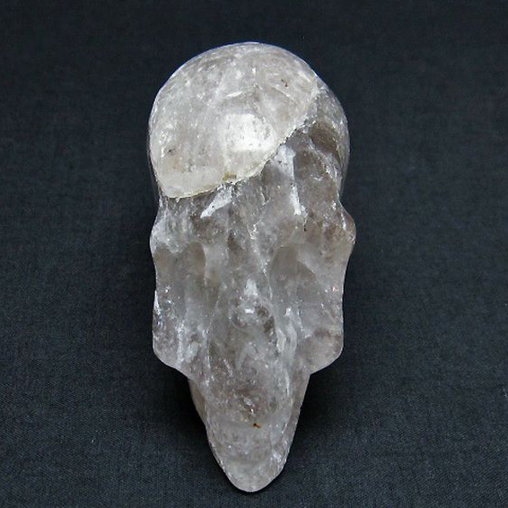 虹入りヒマラヤ水晶ドクロ[T130-2095]