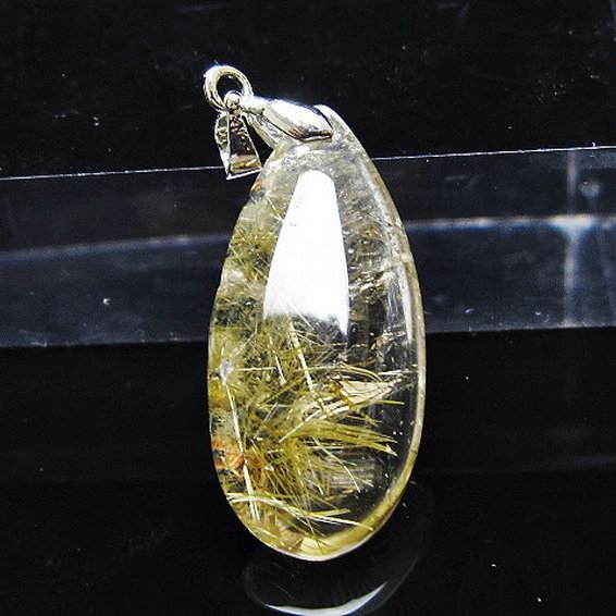 ゴールドタイチンルチルペンダント[T134-4001]