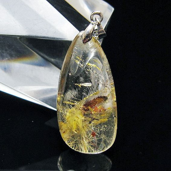 ゴールドタイチンルチルペンダント[T134-4135]