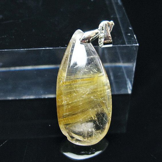 ゴールドタイチンルチルペンダント[T134-4150]