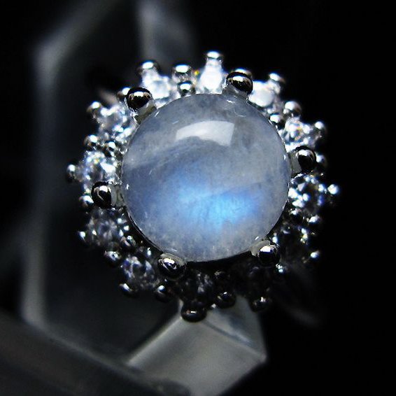 ムーンストーン指輪(16号)[T135-7381]