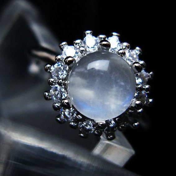 ムーンストーン指輪(16号)[T135-7397]