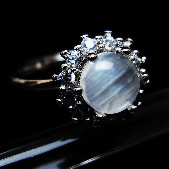 ムーンストーン指輪(15号)[T135-7409]