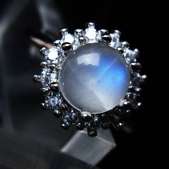 ムーンストーン指輪(16号)[T135-7476]