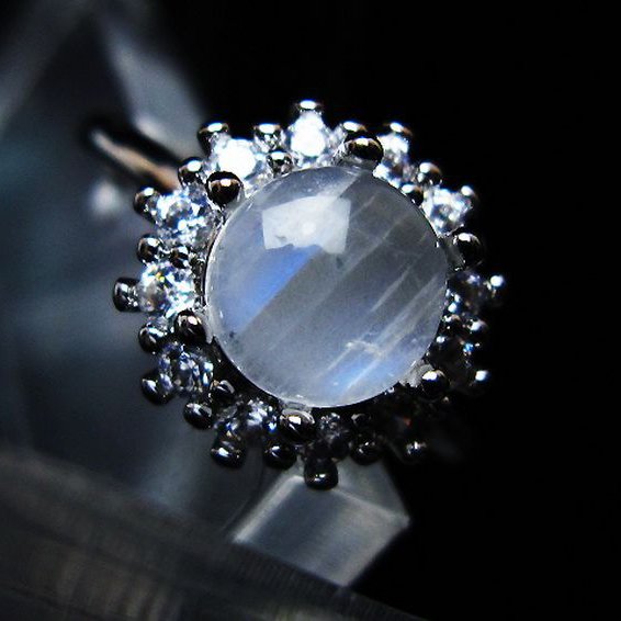 ムーンストーン指輪(16号)[T135-7483]