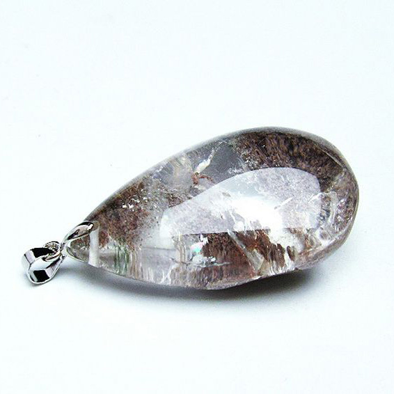 ガーデンクォーツ（庭園水晶）ペンダント[T136-3790]