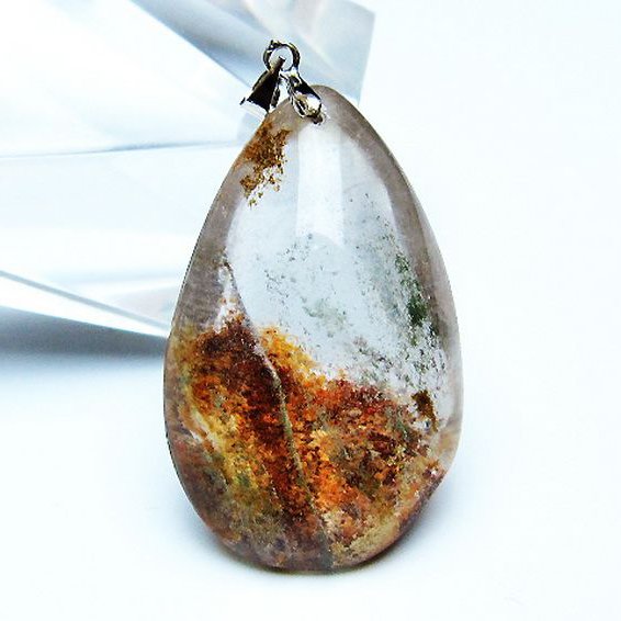 ガーデン水晶ペンダント[T136-4434]