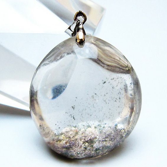 ガーデン水晶ペンダント[T136-4490]