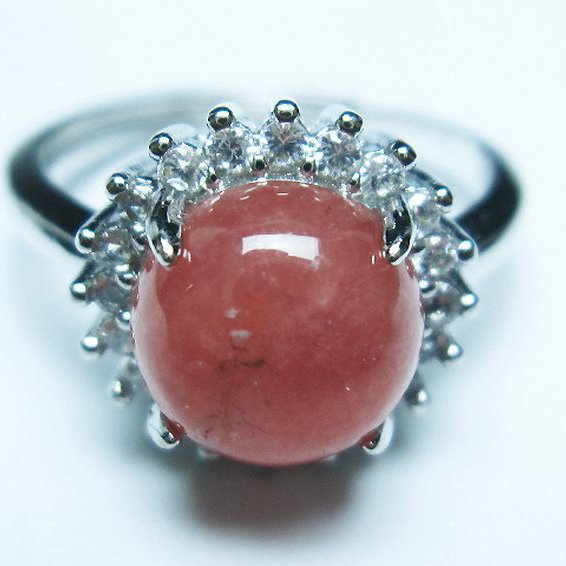 インカローズ(ロードクロサイト)指輪(19号)[T137-3029]