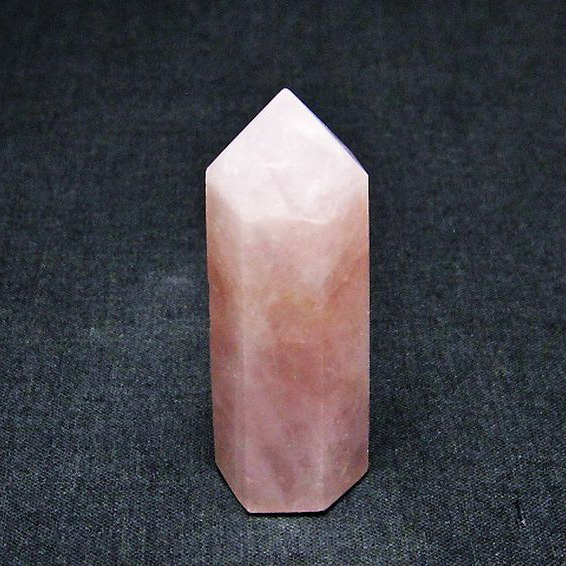 ローズクォーツ六角柱[T138-5355]