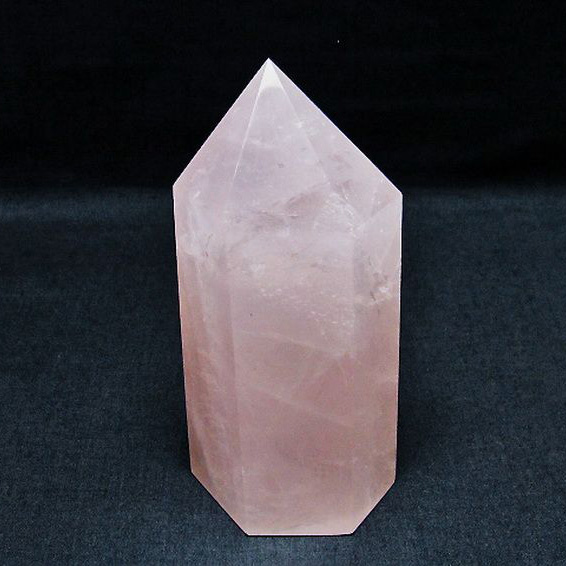 ローズクォーツ六角柱[T138-5448]
