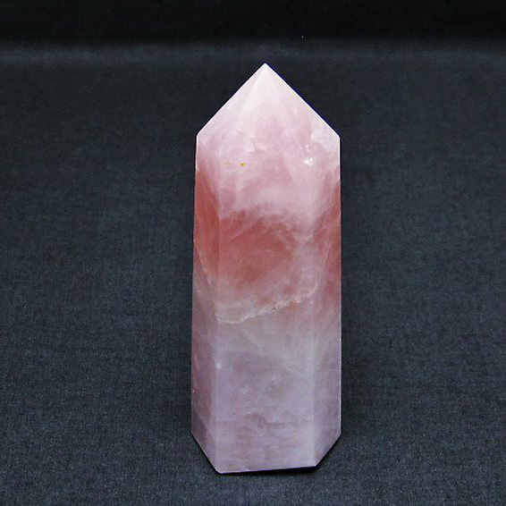 ローズクォーツ六角柱[T138-5489]